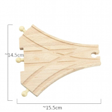 Wooden Train Track Railway Accessories All Kinds of Wood Track Variety Component Educational Toys