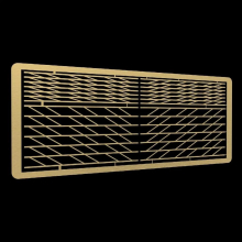 DIY 3D Puzzle Model Brass Door 1/35 Scale Sand Table Architecture Scenery Layouts