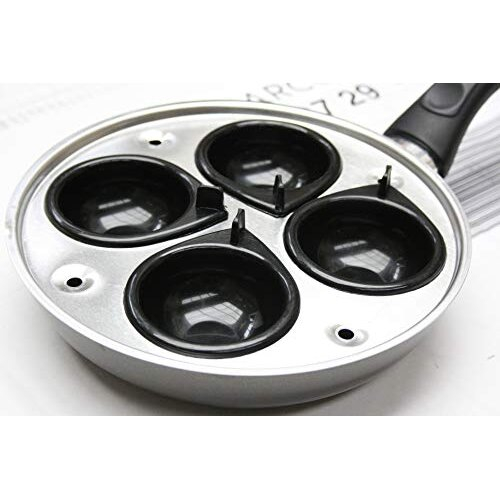 4 Cup Egg Poacher Pan Teflon Non Stick Egg Poaching Pan Aluminium Poached Egg Maker 2