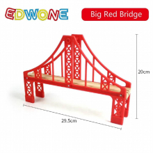 All Kinds Wood Plastic Bridge Magnetic Train Beech Wooden Railway Compatible All Wood Track Accessories Wooden Biro Tracks Toy