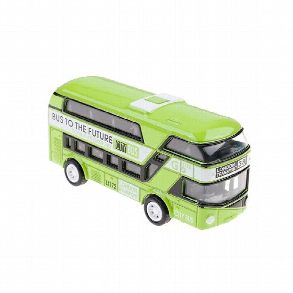5 Colors Plastic Simulation Double Decker London Bus Toy Kids Toy Car Model Alloy Diecast Toys for Boys Gift Decoration on OnBuy