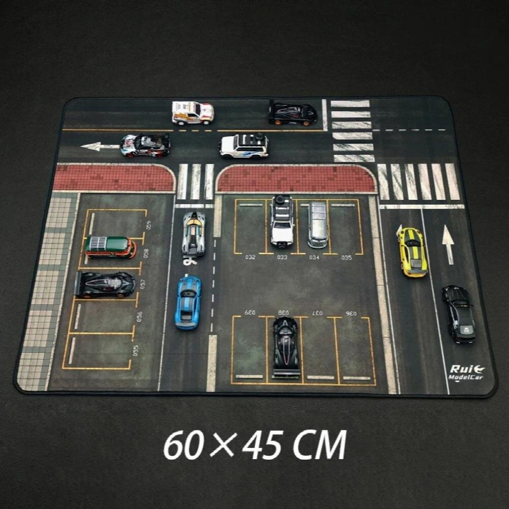 Large Scene Mat 1:64 Scale Road Scene Parking Lot Mat For Diecast Car Model Toy Scene Display Simulation Scene Vehicle Mouse Pad 885678399829
