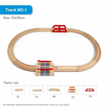 Wooden Train Track Accessories Toys Train Railway Compatible with Wood Trains Wood Tracks Railway with All Brands Trains