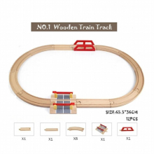 Wooden Train Track Set Railway Track Wooden Road Toys Expansion Accessories Compatible With Various Trains And Thoma