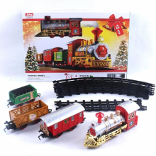 Kids Christmas Toy Gift Xmas Train Set Railway Track Toys Xmas Train Gift for Children Year Party Christmas Tree Decor Train