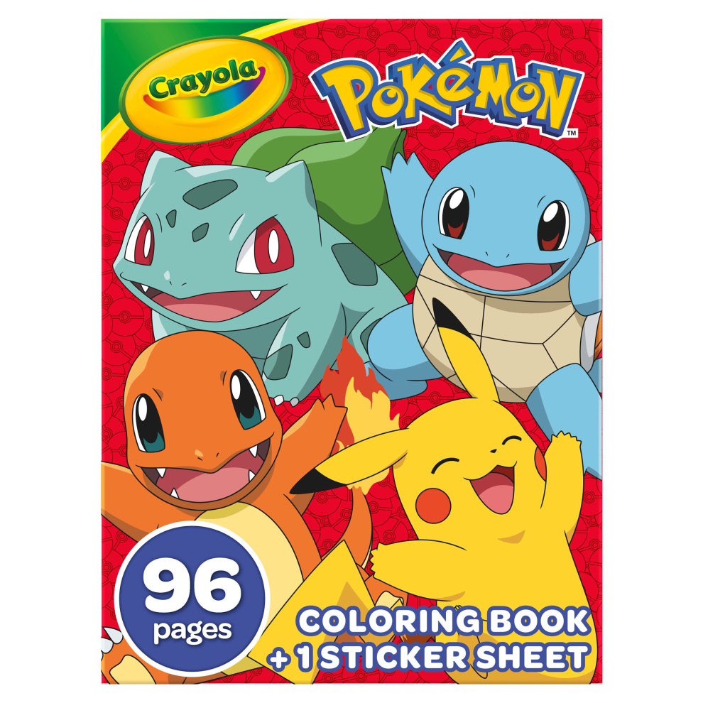 Crayola Coloring Book-Pokemon, 96 Pages 42732