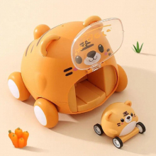 Montessori Baby Toy Cartoon Cars Toddler Press Inertia Car for Boys Interactive Toy For Kids Birthday Gift Toys 1 2 Year Old