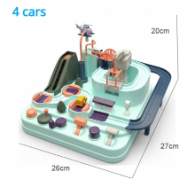 Racing Rail Car Model Racing Educational Toy Children Track Car Adventure Game Brain Game Mechanical Interactive Train Toys