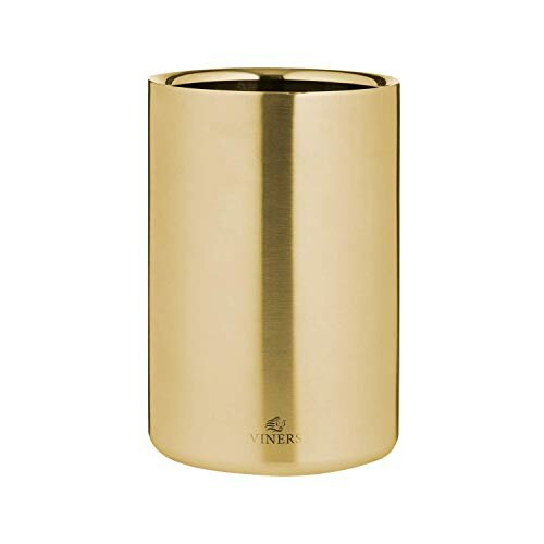 Viners Viners Barware Gold Double Wall Ice Bucket, 1.3 L