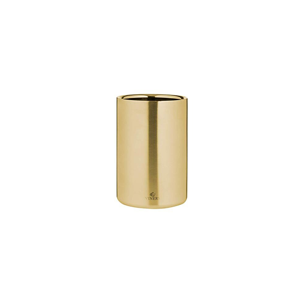 Viners Barware Double Wall Ice Bucket, 1.3 L Gold