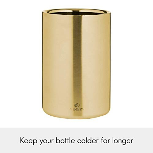 Viners Viners Barware Gold Double Wall Ice Bucket, 1.3 L 1