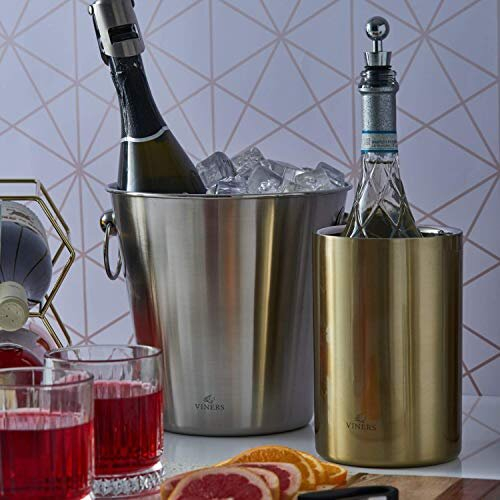Viners Viners Barware Gold Double Wall Ice Bucket, 1.3 L 2