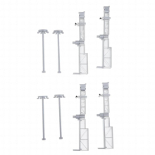 1:400 Airport Passenger Bridge and Light Model Accesorioes for Santable Home Decoration