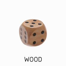 1PC Wooden Big Colorful Round Corner Dice 6-Sided Dice Chess Props Toy Entertainment Game Family Table Games