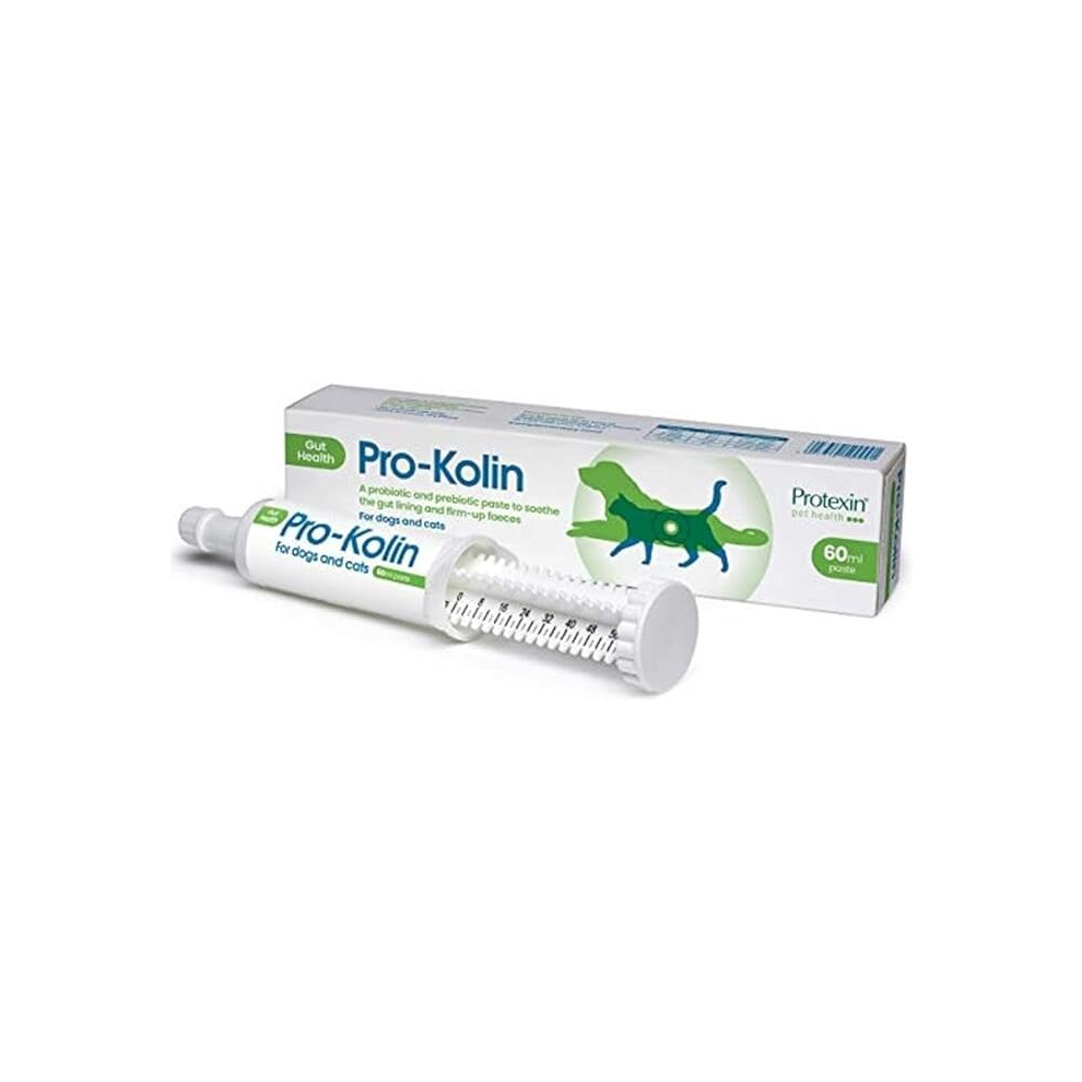 Protexin pet health Pro-Kolin for Dogs and Cats Probiotic Paste and Syringe, 60 ml (Pack of 1)