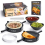 Tortillada  Large Empanada Maker Mold Kit (15.5 cm) / Set of 7 Pieces incl. Recipe Book, Ceramic Dip Bowls, Cookie Cutter, Knife 1