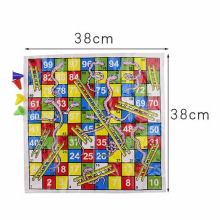 1Set Snake Ladder Educational Kids Children Toys Interesting Board Game Set Portable Flying Chess Board Family Board Party Game