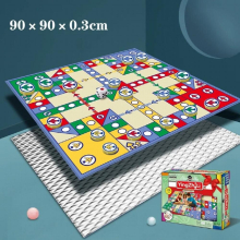 Foldable Flying Chess Crawling Mat Kids Carpet Ludo Portable Board Game Camping Travel Game Set Family And Party Games Toy Chess