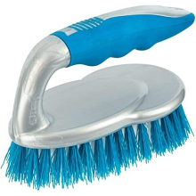 VTL Premium Hand Scrubbing Brush with Handle Cleaning Floor Carpet Grip Floors Easy