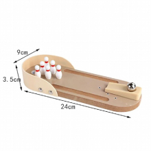 Mini Wooden Board Game Bowling Basketball Sports Kids Toys Adult Children Desktop Battle Board Game Parent-Child Table Game Gift