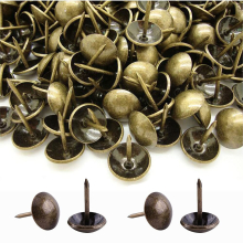 500 Pieces Upholstery Nails, Heavy Duty 17X11 MM Bronze Decorative Upholstery Nails Retro Nail DIY Upholstery Nails for Furniture Sofas Armchairs Beds