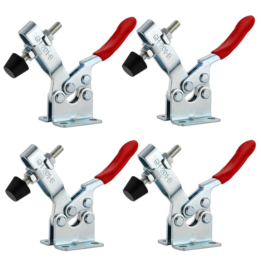 4Pcs Toggle Clamp Horizontal Tilt Clamp Gh-201-B Quick Release Clamp Capacity 90Kg 198Lbs Horizontal Lever Clamp Quick Release Toggle Clamp 9023832756205