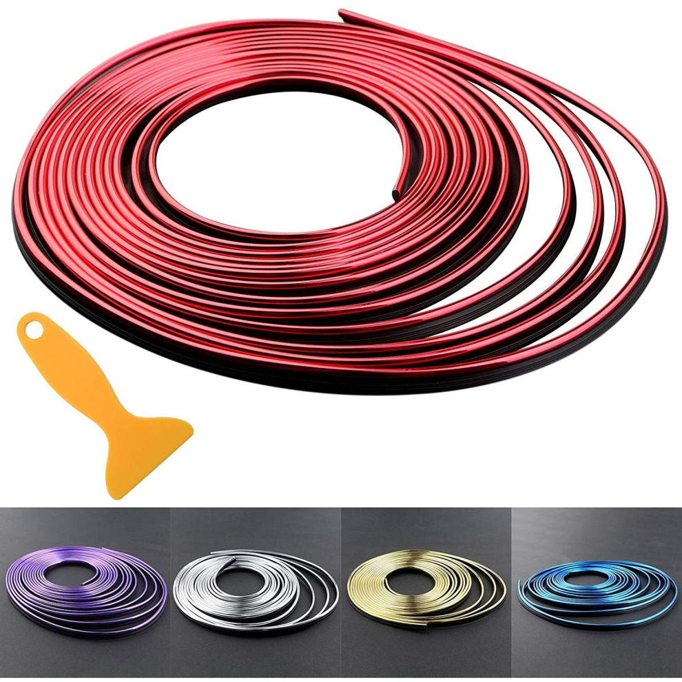Car Interior Trim Strips - 5M/16.4Ft Universal Car Gap Fillers Automobile Moulding Line Decorative Accessories Diy Flexible Strip Garnish Accessory Wi 9023832753839