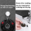 2Pcs Strong Suction Cup Pull Handles, Sucker Handrail,Cupboard Knobs Drawer Cupboard Door Handle Glass Pull Handles, Furniture Control Knob 4