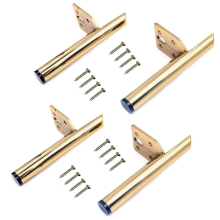 Set of 4 Iron Furniture Legs, 13cm, Metal Table Legs, Furniture Support Legs, Modern, Come with 20 Screws, for Sofa, Coffee Table, TV Cabinet, Bed and