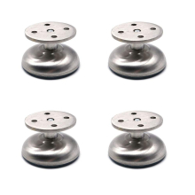 Set of 4 Adjustable Furniture Legs, 3.8cm Long, Extra Thick, Made of Stainless Steel, Sofa Furniture Support Legs, Bathroom Cabinet Support Legs