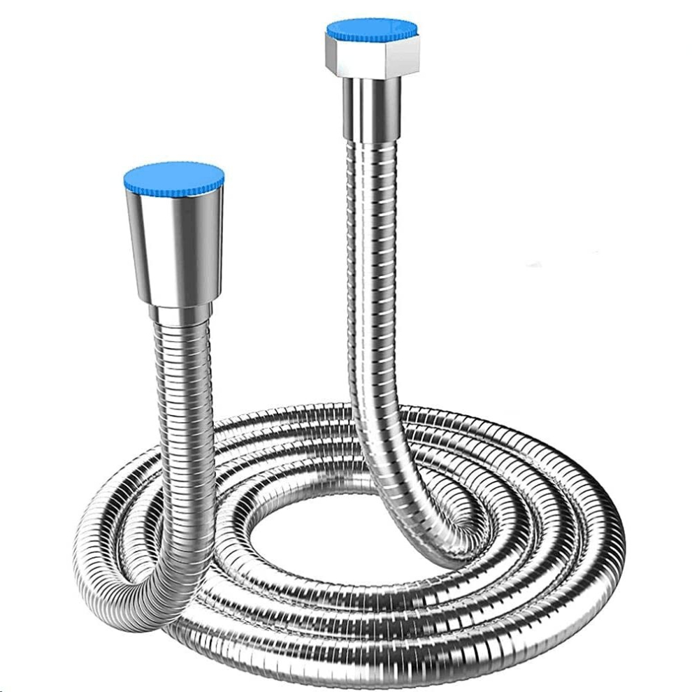 Shower Hose 5M Extra Long Stainless Steel Shower Head Hoses, with Solid Brass Connector, Universal, Anti-Burst, Chrome Finish.(500CM)