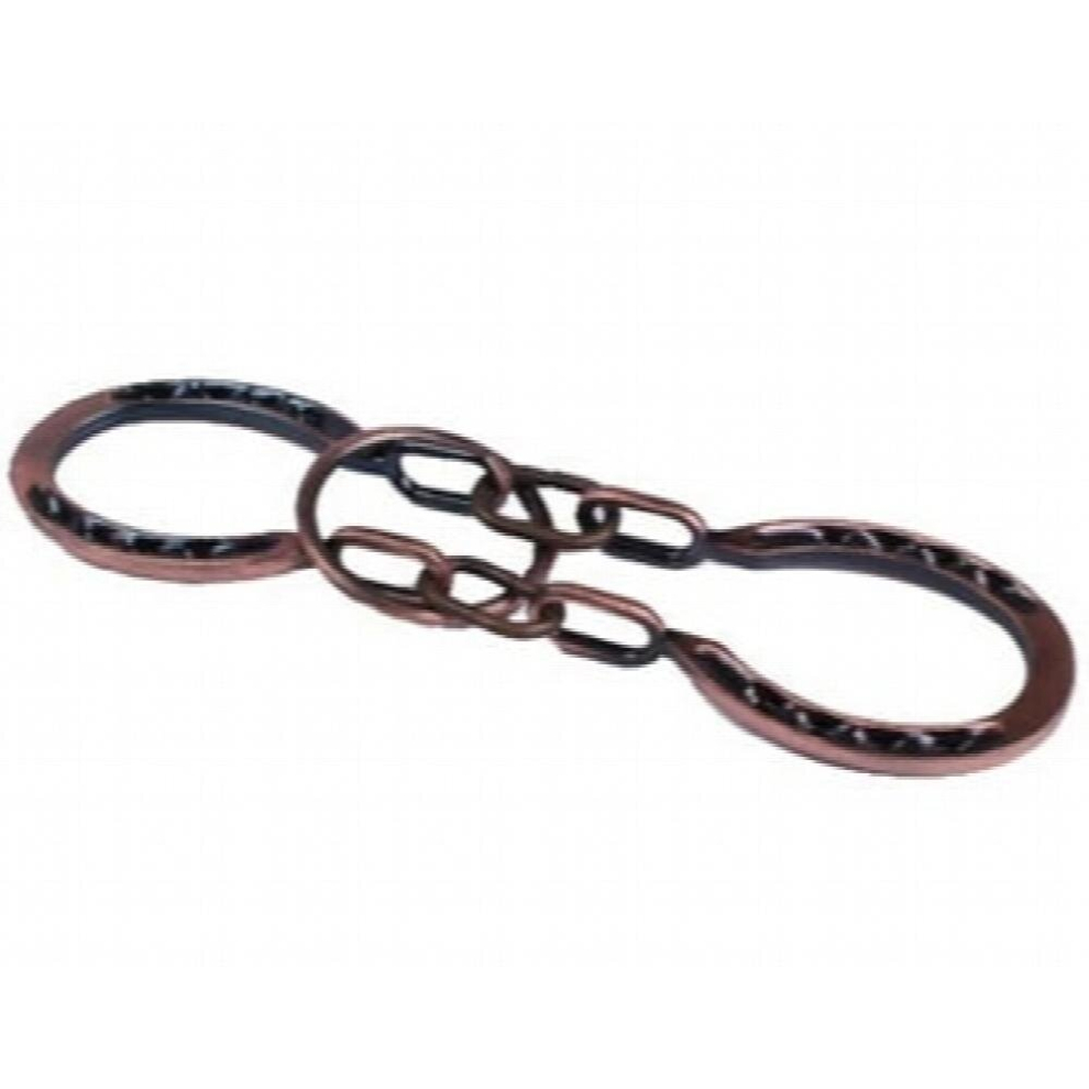 Bronze Metal Horseshoe Puzzle Traditional Educational Game For Adults Children