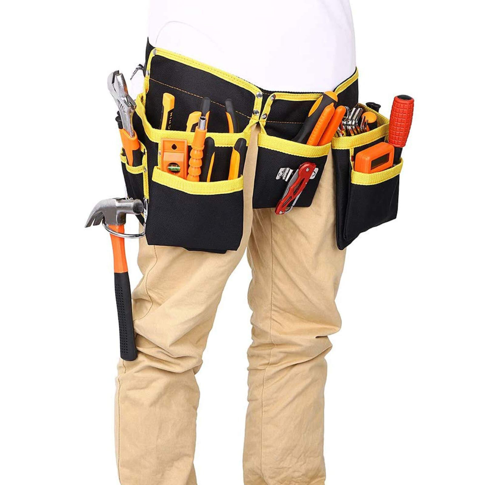 Tool Belt With 11 Pockets, Tool Pouch, Waterproof Oxford Fabric, With Adjustable Straps, For Electricians, Carpenters, Builders 9023832755406