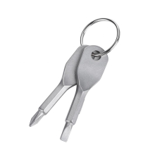Mini Screwdriver Keychain Set, Portable Stainless Steel Flat Head and Phillips Screwdriver Set Tool Outdoor Multifunctional EDC Tool Mini Pocket Tool