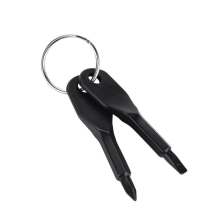 Mini Screwdriver Keychain Set, Portable Stainless Steel Flat Head and Phillips Screwdriver Set Tool Outdoor Multifunctional EDC Tool Mini Pocket Tool