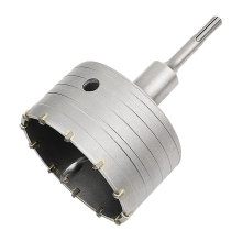 Hole Saw Concrete Hole Saw with 110mm SDS Plus Adapter, For Brick Concrete Cement Stone (100mm+110mm SDS Plus Adapter)