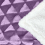 Homescapes (200 x 230 cm, Purple) Geometric Triangle Velvet Throw 5