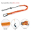 Tool Lanyard, 3 Piece Retractable Safety Tool Lanyard with Single Carabiner and Adjustable Loop End, Fall Protection Tool 3