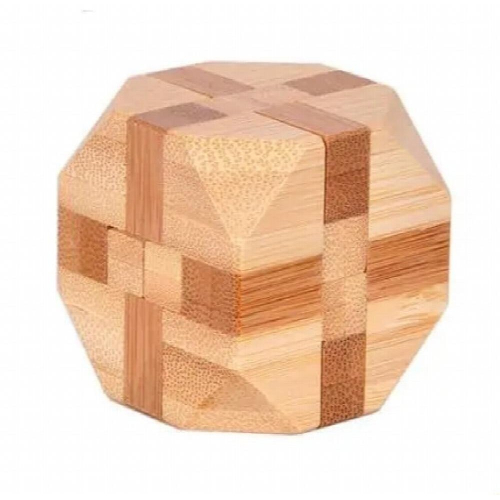 Jogo de puzzle com rebarbas de bambu Tamanho 4,5*4,5 CM 2