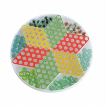 Glass Bead Checkers Educational Game Toy Interactive Flying Chess Intelligence Trainer for Kids Children