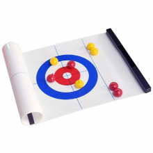 Foldable Mini Curling Table Curling Ball Tabletop Curling Game for Kid Adult Family School Travel Tabletop Culing Game