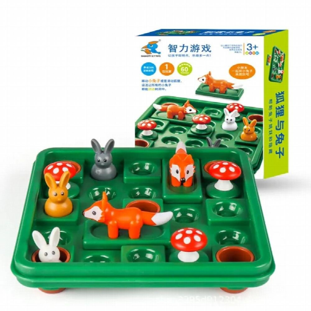 Bunny Bouncing Strategy Games Interest Moving Reasoning Customs Clearance Toys Parent Child Interactive Puzzle Desktop Games