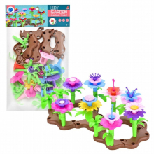 104 Pieces/set DIY Flower Toys Colorful Creative Puzzle Garden Set Childrens Assembled Toys Boys and Girls