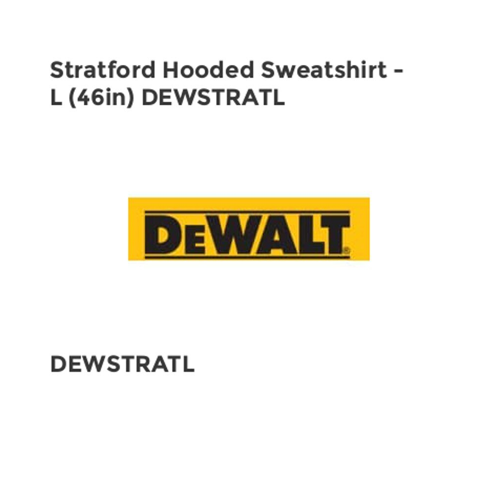Statfod Hooded Sweatshit - L (46in) DEWSTRATL