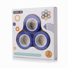 Funny Fidget Spinner Magnetic Ring Unzip Toy Anti Stress Figet Toys Hotwhells Stress Reliever Toys Magic Ring Decompression Toys