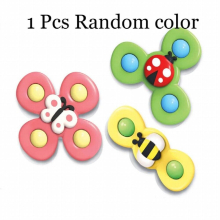 1pcs Cartoon Fidget Spinner Kid Toys ABS Colorful Insect Gyroscope Toy Anti stress Educational Fingertip Rattle Toy For Children