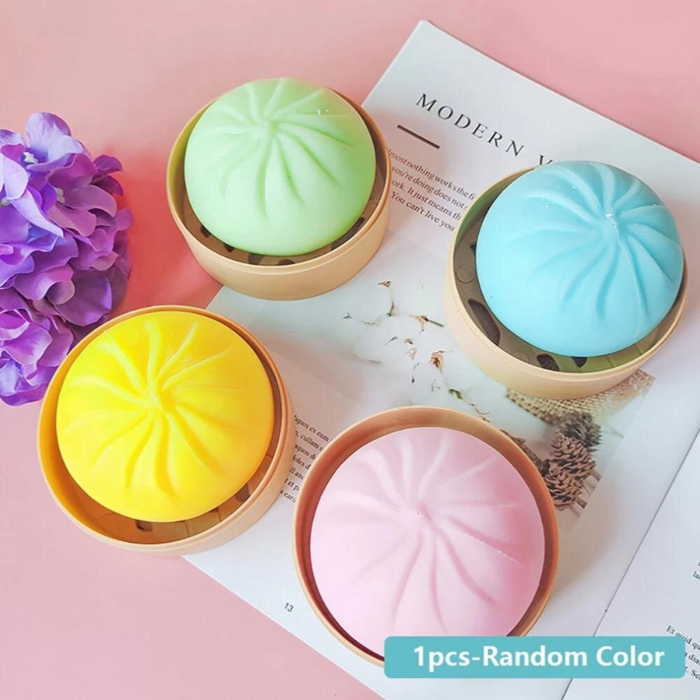 Mini Simulation Steamed Buns Squeeze Toys Slow Rising Stress Relief Squishy Toys Antistress Funny Ball Dumpling Bun Model