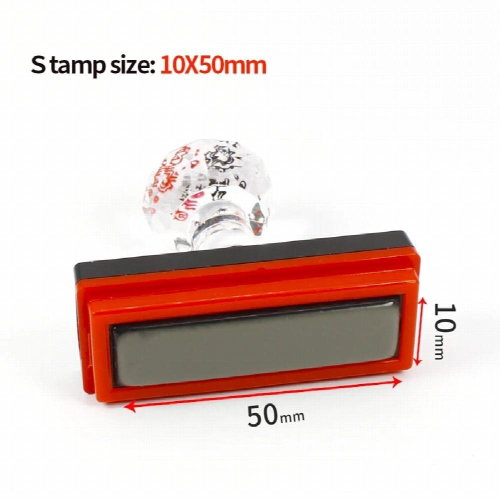 10*50mm Professional Rectangular Photosensitive Stamp,Personal Seal,Wedding Stamp 2