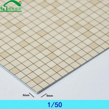2Pcs 19*29cm/Sheet Architectural Sandtable Scale Model Materials ABS Square Lattice Brick Models