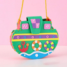 Non-Woven Fabric DIY Handbag Children Craft Colorful Sewing Bag Arts Crafts Kindergarten Material Educational Kids Toys